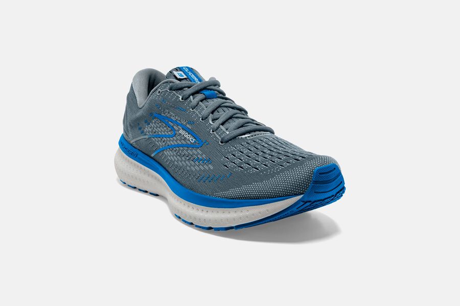 Brooks Running Shoes - Glycerin 19 Road Mens - Grey/Blue - YNE-865719